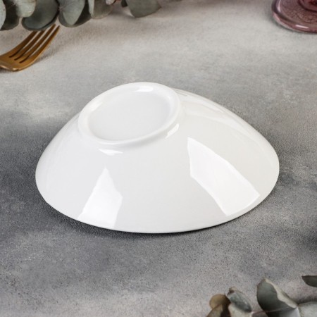 Салатник фарфоровый Доляна White Label, 300 мл, цвет белый-2
