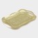 A stainless steel tray with handles “abundance. Gold ", 31 × 20 × 2 cm, gold color