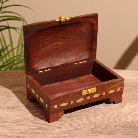 Code "Cindy" 16x10x9 cm, wooden wood-1