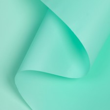 Flower film, matte, aquamarine, 58 cm x 10 m
