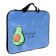 Folder for drawings and drawings A3, 470 x 350 x 20 mm, with handles, textile, calligrata "avocado"