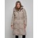 Coat insulated winter female, size 44, color light brown