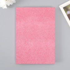 Foamiran glitter 2 mm, 20x30 cm, pink