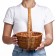 Wicker basket, 26 × 21 × 10/31 cm, vine, corn