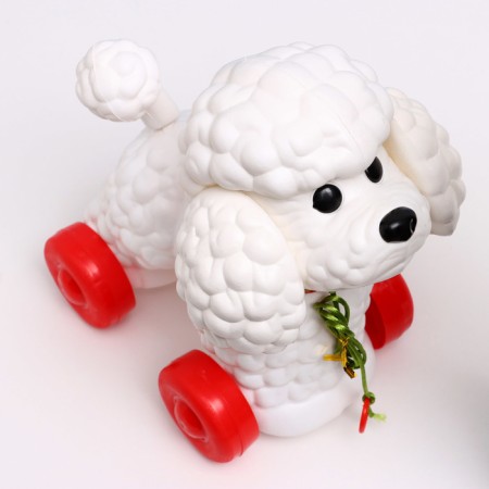 Developing toy - catka children's "Poodle" on a rope, 26 x 15 x 27 cm-2