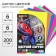 Cardboard tinted, A4, 6 sheets, 6 colors, moped, bilateral, in a package, 200 g/m², Spider-Man