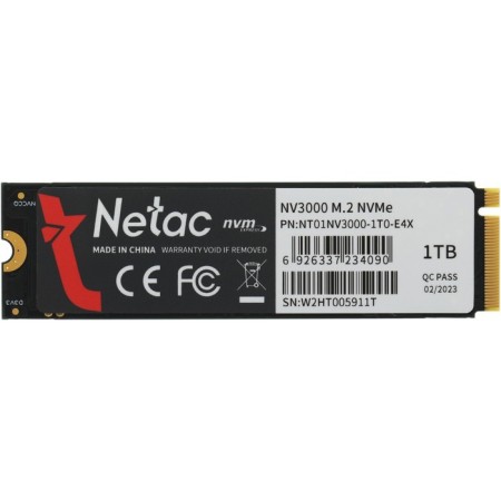 SSD NETAC PCIE 3.0 X4 1TB NT01NV3000-1T0-E4X NV3000 M.2 2280-3
