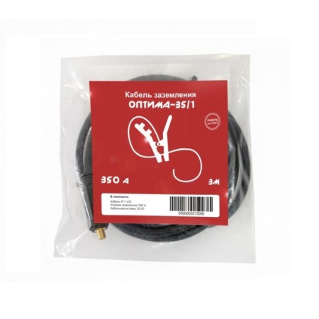 Grounding cable Optima-35/1 3513000, 350 A, 3 m, connector type 35-50