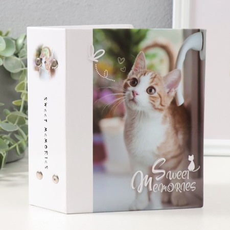 Photo album for 100 photos "cat-4, beige cat" 10x15 cm