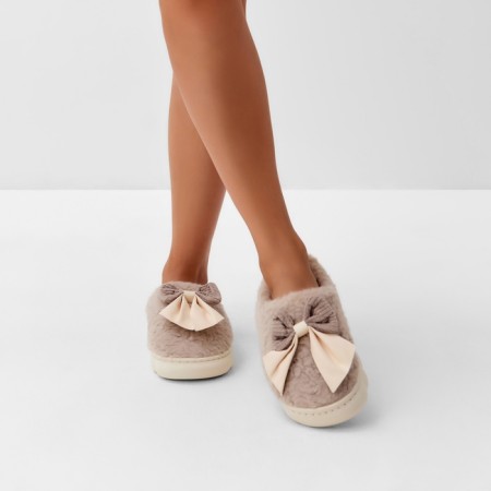 Women's slippers, size 36-37, brown color-6
