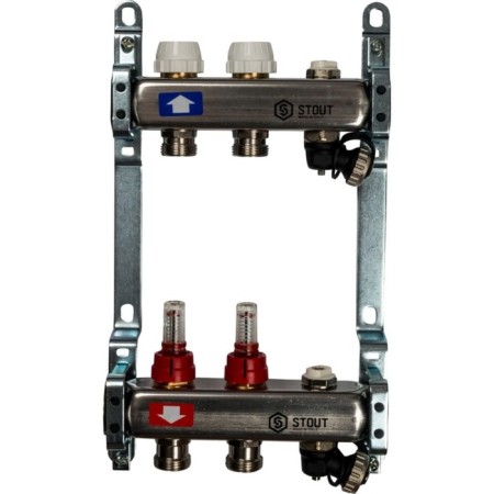 Collector Group Stout SMS-0927-000002, with consumables, valve, 2 outputs, stainless steel. steel