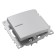 1-clavic switch with indicator, 250V, 10A, Stekker series Katrin, silver, GLS10-7101-03 1022442