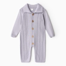 Combine Children's Knitted Minaku, height 92-98, gray-blue color