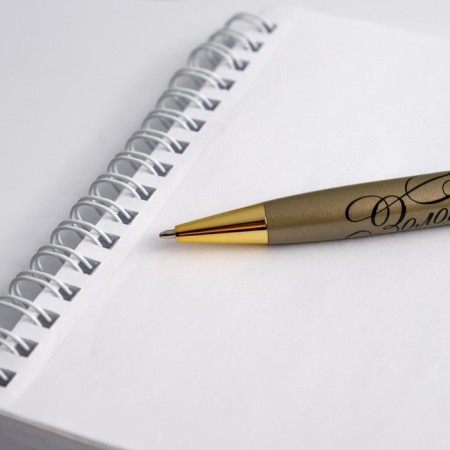 Pen in the gift case “class teacher”, metal, blue paste, 1.0 mm-4