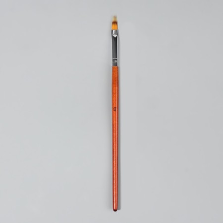 Brush for nail design "Ombre", 19 cm, D - 5 × 12 mm, brown color-1