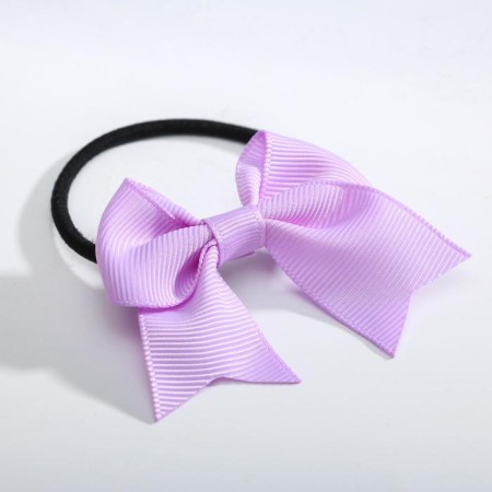 Hair elastic band with a bow "Panda" 9.5 x 8 cm-3