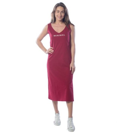 Female dress, size 44, burgundy color-2