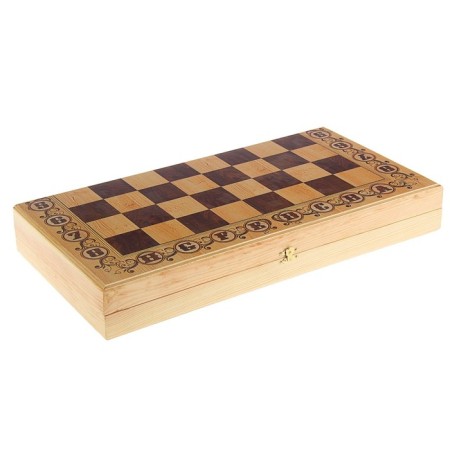 Chess Tournament Wooden 40 x 40 cm "Debut", King H-9 cm, Pig H-4.5 cm-8