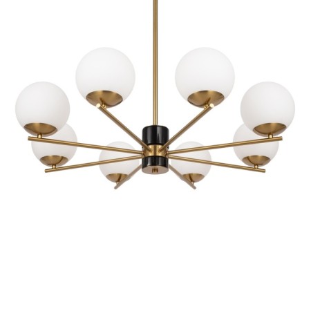 Suspended lamp Marble, 8xe27, color brass-6