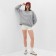 Female sweatshirt Minaku: Casual Collection color light gray melange, size 46-48