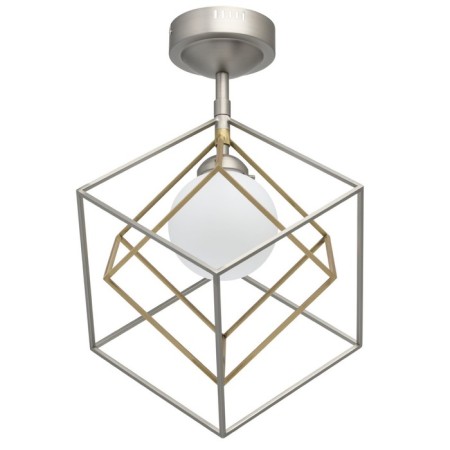 Lamp "Prism", 7W LED 3000k 560lm, nickel color, bronze