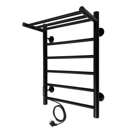 The electric heated towelputor "Sanprise" Aurora P6, 400x600 mm, left, black-2
