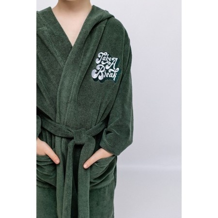 Baby robe, height 152 cm, khaki color-3