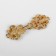Decorative fastener, 4.5 × 1.5 cm, gold color
