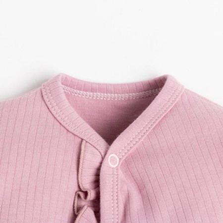 Combineson crumb I am with ruffles, pink color, height 62-68 cm-3