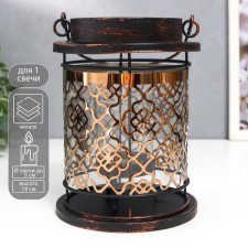Summary metal, glass for 1 candle 