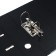 A4, 75 mm, Lamark, PVC, double-sided coating, metal edging, pocket for a spine, collected, black/black