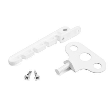 Window limiter for PVC white, zinc-14