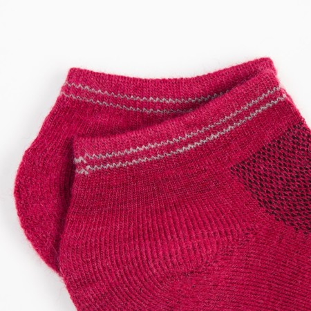 Women's socks shortened "Soft Merino", burgundy color, size 35-37-2