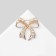 Banter "Bant" pearl, white color in gold