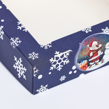 Folding box with a blizzard window, 15 x 15 x 4 cm-3