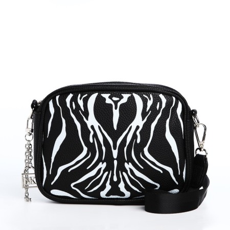 Women's bag of artificial leather "Zebra", 19x14x6 cm.-2