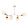 Ceiling EVOLUCE lamp. Sle113502-05. Ciotolla. 5x60 watts, E27, 92x59x50 cm, white color, light wood