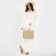Bag Women's beach without fasteners, beige color