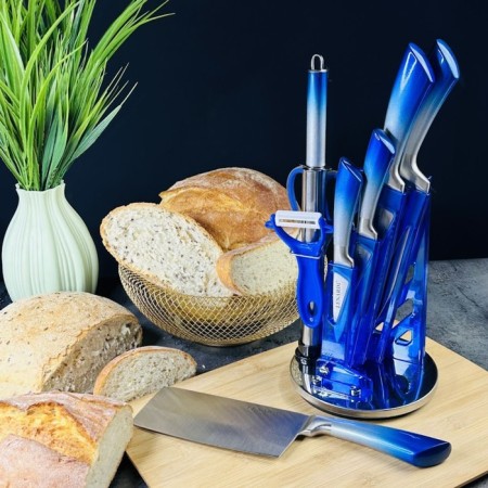 Lenardi knife set, on a stand, 9 items-1