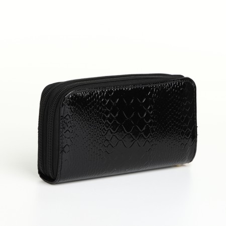 Women's wallet on lightning, black color-1