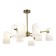 Ceiling EVOLUCE lamp. Sle1047-302-08. Nobilia. 8x40 W, E14, 82x82x52.5 cm, bronze color