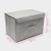 Stelly box for storage with a lid "Ronda", 38 × 24 × 24 cm, color gray color