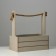 Wooden Kashpo 25.5 × 15 × 30 cm "Provence", pen Kanat, light gray
