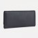 Women's wallet on the button, black color