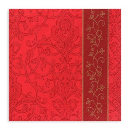 New Year's napkins Paper Pero Prestige Bordeaux, 3 layers, 33x33 cm, 20 pcs-1