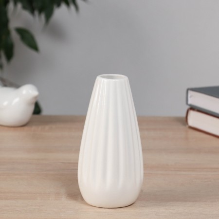 VAZA Ceramics Table "Pernille" 12.5x6 cm, white