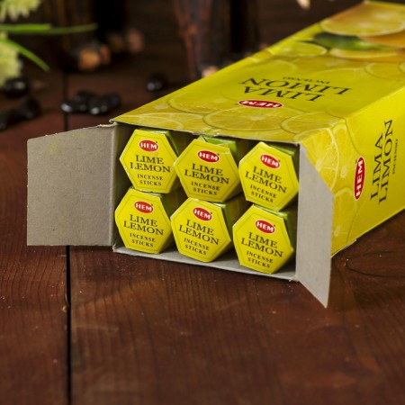 Incense "hem" 20 coal sticks Lime Lemon-1