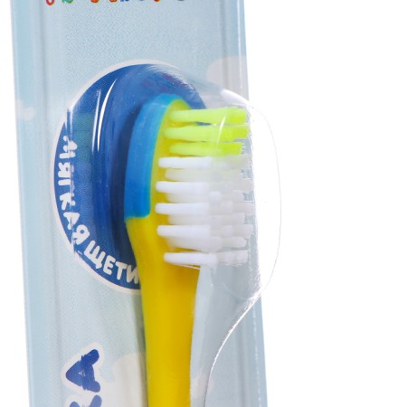 Master dent toothbrush for children, blue tractor, yellow-2