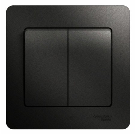Switch Sche GSL000752 Glossa, SP, 10A, 2 keys, color Anthracite