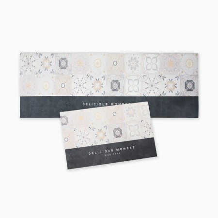 A set of rugs for the kitchen Ethel "Delicious" 2 pcs, 38x58 cm, 38x118 cm